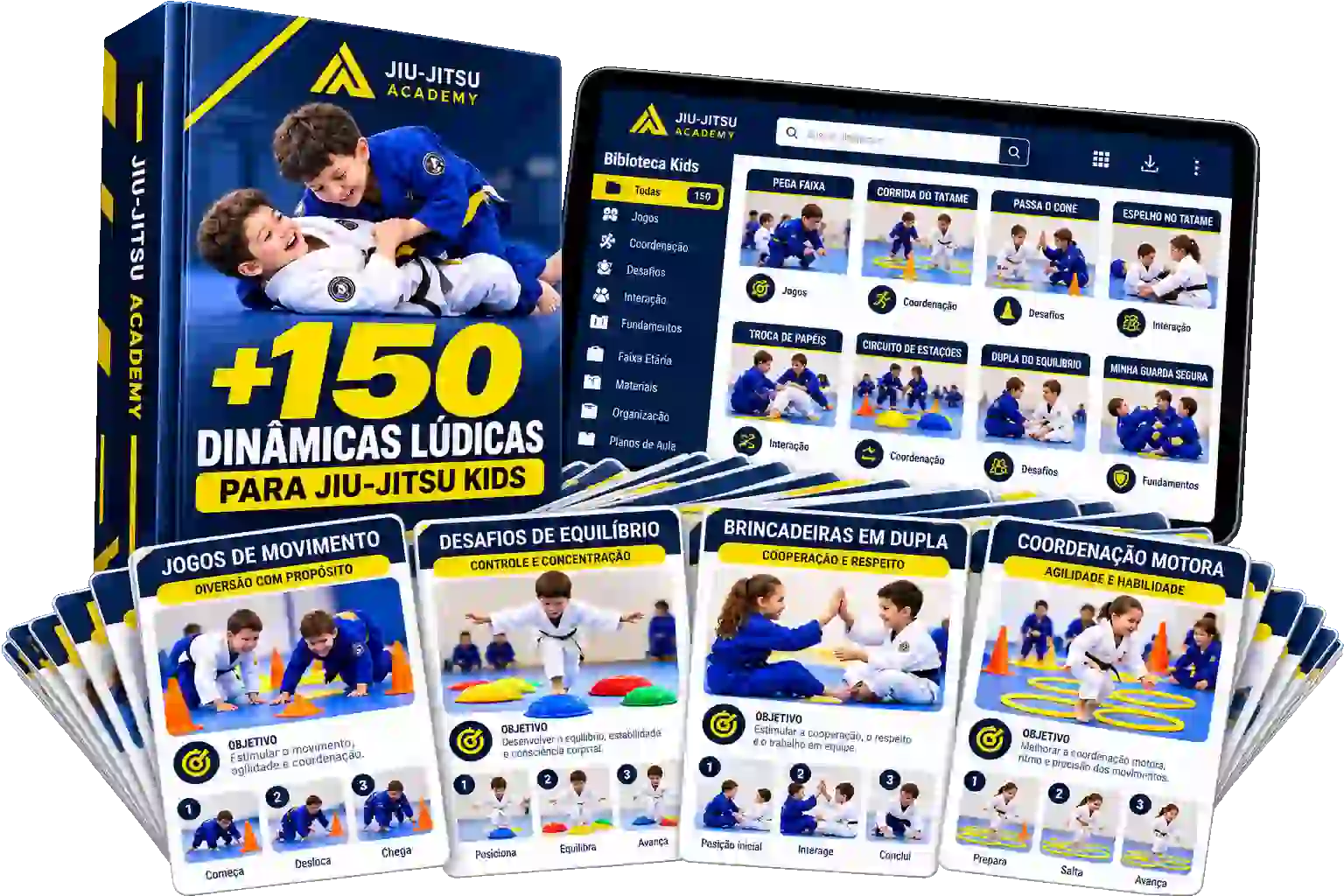 Kit +150 Dinâmicas Lúdicas para Jiu-Jitsu Kids