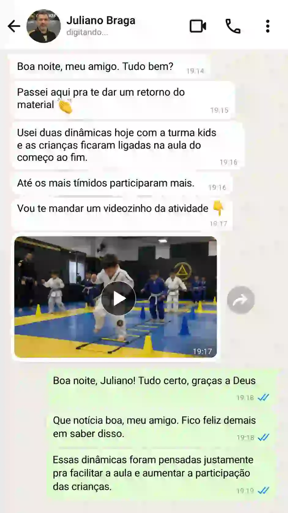 Depoimento de professor sobre o material 2